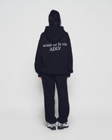 25FW ベーシックロゴナッピングフーディー ブラック