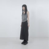 Check 3-way shirring top