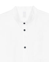 A Drop High neck Shirt - White