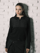NY PATCH ZIP UP (BLACK)