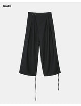 Two-button Wrap Pants