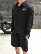 ルーズフィットシースルーシャツ (2color)