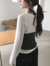 Tencel V-neck T