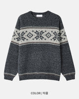 Frost nordic pattern knit