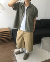 トートバミューダコットンパンツ
