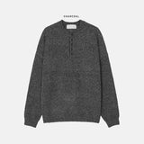 レボンベーシックヘンリーネックニット