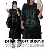 セリレタリングショートスリーブTシャツ (4 colors)