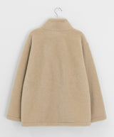 Vilkans High Neck Wool Half Coat