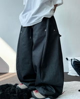 スナップデニムバルーンロングパンツ💙🖤2カラー