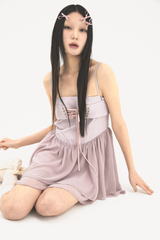 ビスチェドレス　ピンク