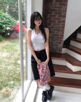 Leaden Stud Cotton Bermuda Shorts