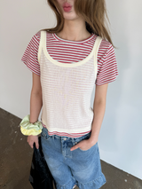 multi stripe T
