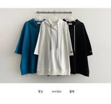 レンズオーバーフーディド半袖Tシャツ (3 colors)