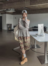 Lip cargo stopper Bermuda pants