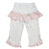 Rose Island フローラル アシンメトリー パッチワーク ヴィンテージ スリムクロップドパンツ