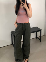 [~XL] ブルックス ワイド ストレート パンツ