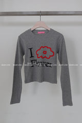 アイラブフラワーTシャツ