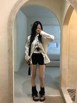 リブネオプレンミニマルショートパンツ