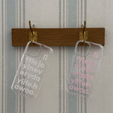 lettering jelly hard case (white)