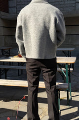 [F/W] ヘリンボーンクロップブルゾンジャケット(2color)