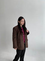 Rammo Suede Wool Single Jacket