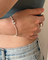 Swing heart bracelet (silver)