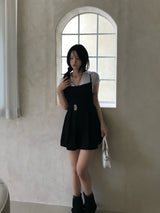 Lise Back Strap Tulip Sleeveless Mini Dress