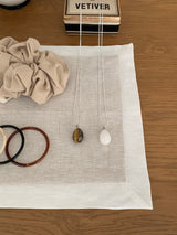 Water drop stone long necklace