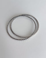 [MADE] ツイスト チェーン バングル (SILVER)