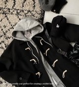  Liu Wool Overfit Duffel Coat
