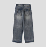 Tero Double Back Pocket Embossed Denim Pants