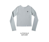ステッチラウンドロングスリーブTシャツ