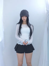 strap knit beanie