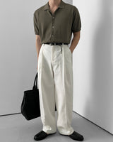 Leico Cotton One-Tuck Pants (4 Colors)