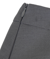 [mnem] loop pleated midi skirt (gray)
