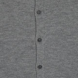 [Unisex] リザーブボタンオーバーフィットカーディガン[GRAY]