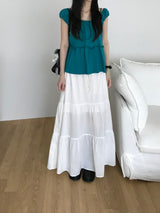 Punching Shirring T-shirt (2 colors)