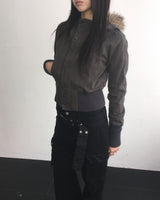 Stud belt boots cut pants