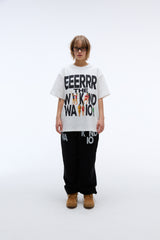 ウィークエンドウォリアーピーポーアートワークTシャツ (ホワイト)
