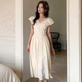 Koh Samui Beige Daisy Babydoll Dress