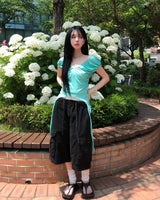 Linz Shirred Strap Short Sleeve