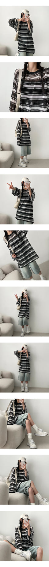 PF 長袖ニットTシャツ (2 colors)
