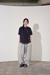 ドロップショルダーベルベット 1/2 T (Charcoal)