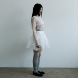 KIRIGIRL メッシュトップ _CREAM