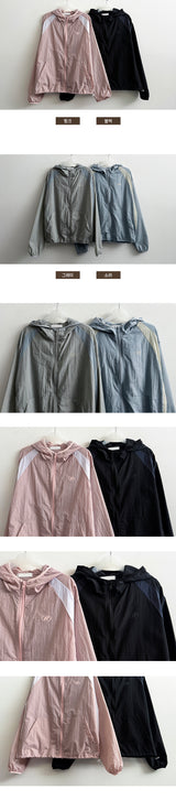Dirt Barlock String Windbreaker Hooded Jumper