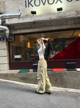 ストリングローライズカーゴパンツ