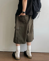 パンチアイレットバミューダパンツ