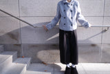 Powder double short coat (2color)