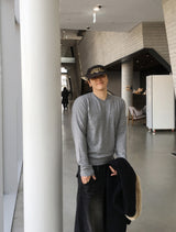 No.1535 steady V KNIT (4color)