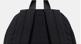 Classic Shirring Nylon Backpack – black